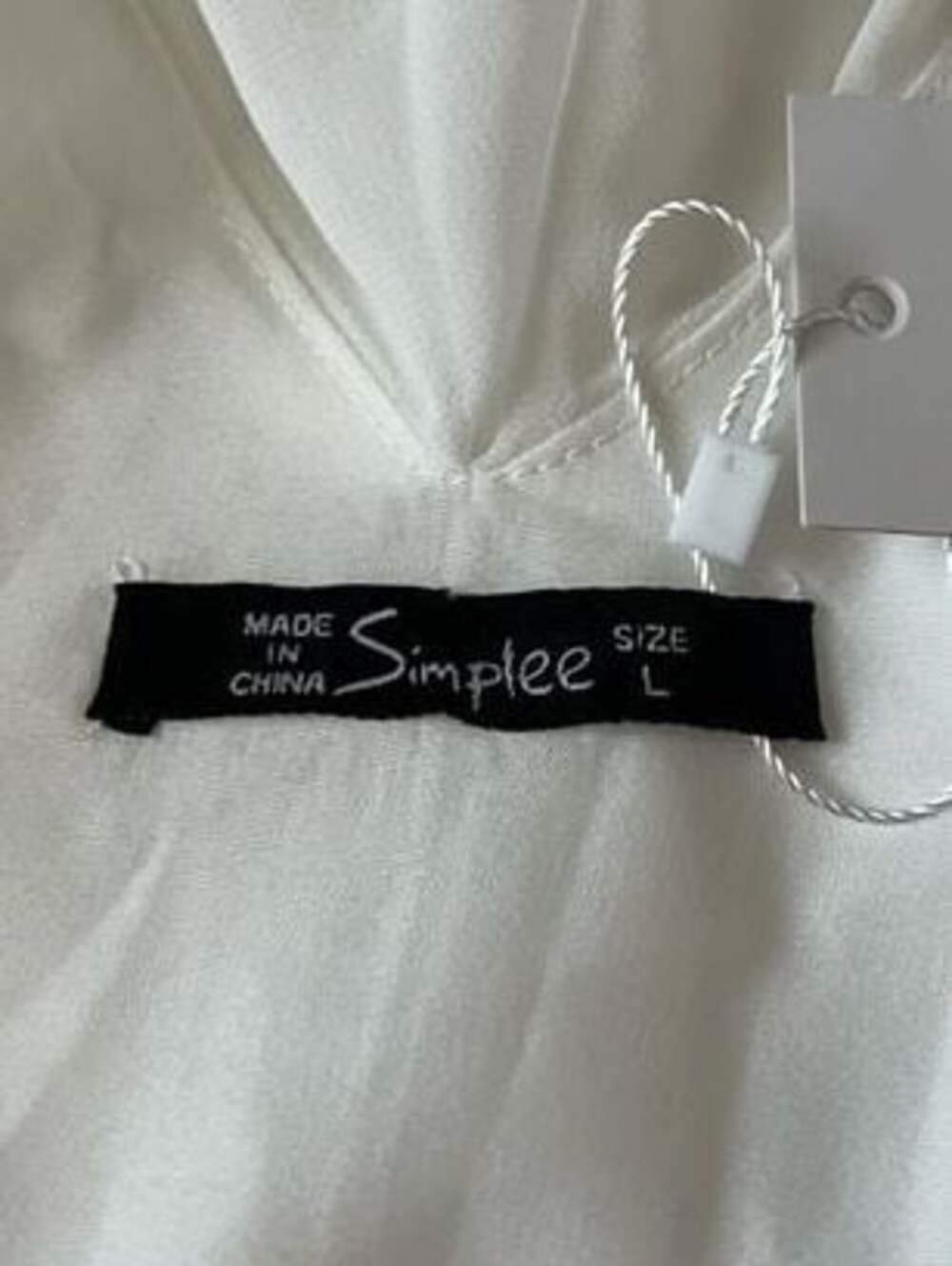 Simplee Apparel White Ruffle Wrap Maxi Dress - Picture 5 of 5